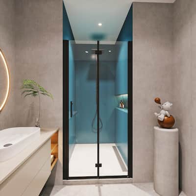 Versatile Universal Pivot Shower Door with Advanced Tempered Glass Finish