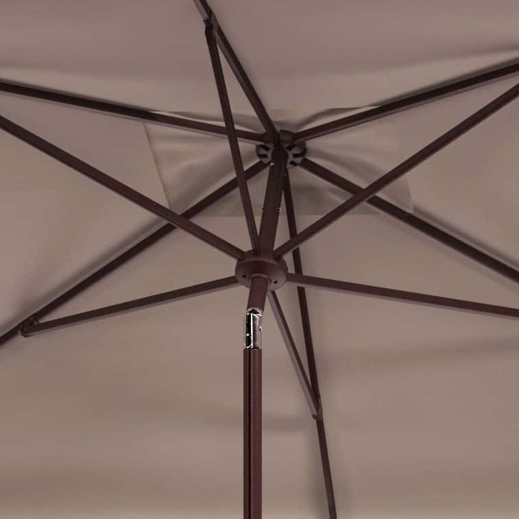 SAFAVIEH Zariah Rectangular 6'x10' Outdoor Umbrella with Valance