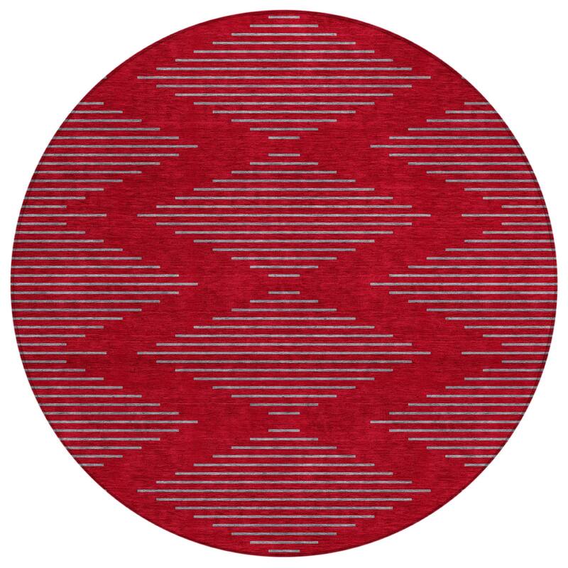 HomeRoots Geometric Transitional Rectangle Outdoor Rug