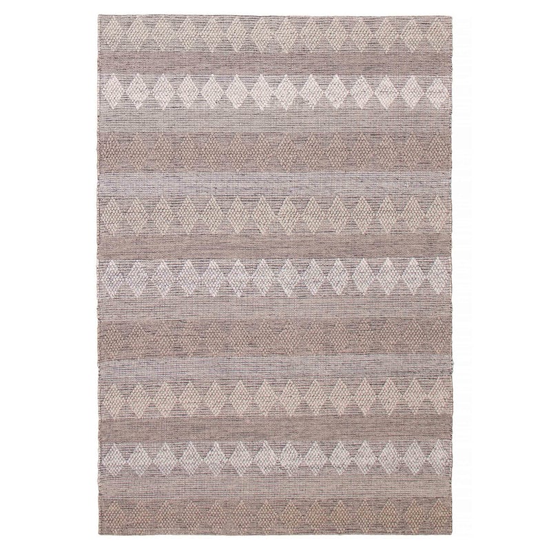 ECARPETGALLERY Braid weave Sienna Taupe Wool Rug - 6'1 x 8'10 - Taupe - 6'1 x 8'10