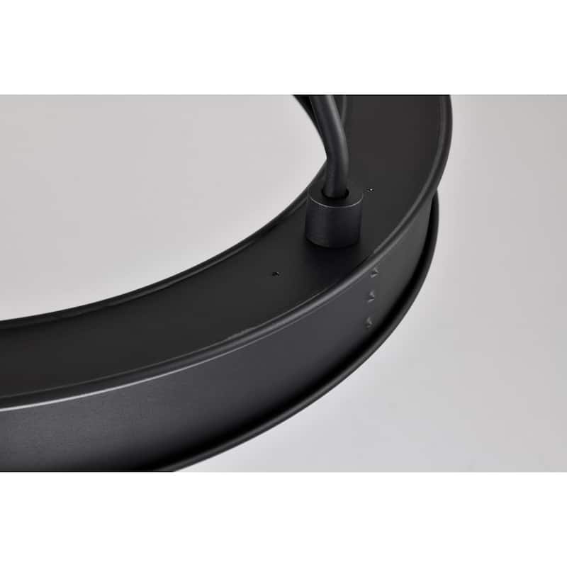 Longford 20 Inch LED Pendant Textured Black Acrylic Lens - Textured Black