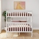 preview thumbnail 10 of 17, Max and Lily Classic Queen over Queen Bunk Bed