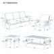 preview thumbnail 11 of 36, Cambridge Casual Carmel 5-Piece Teak Patio Conversation Set