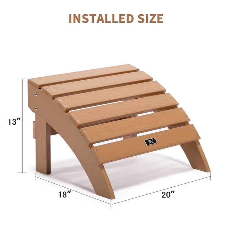 Adirondack All-Weather Ottoman Footstool