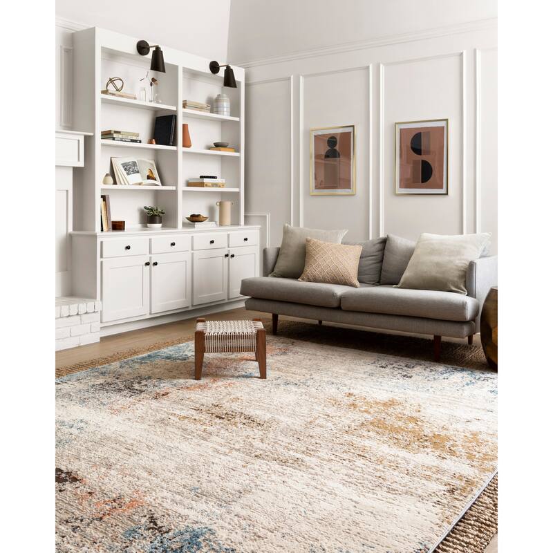 Alexander Home Keara Abstract Distressed Contemporary & Modern Rug