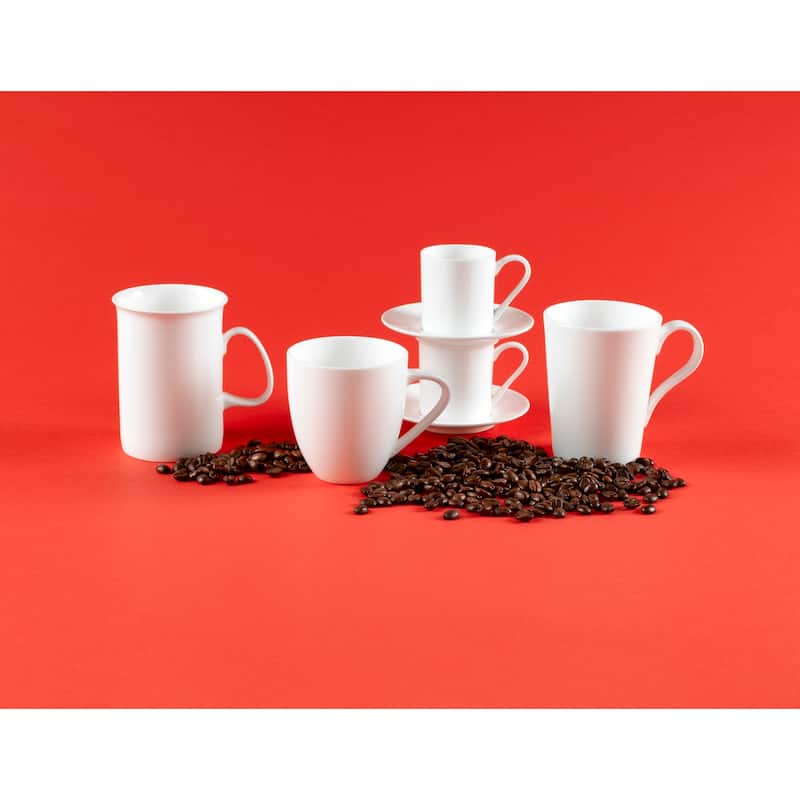 Red Vanilla Espresso Cup/ Saucer 3oz (Set of 4)