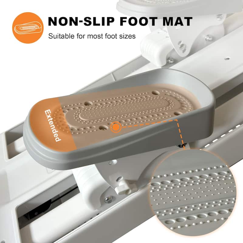 Upgraded Magnetic Stair Stepper for Home, 16-Level Adjustable Resistance up to 77LBS, with Cup Holder & Bluetooth APP