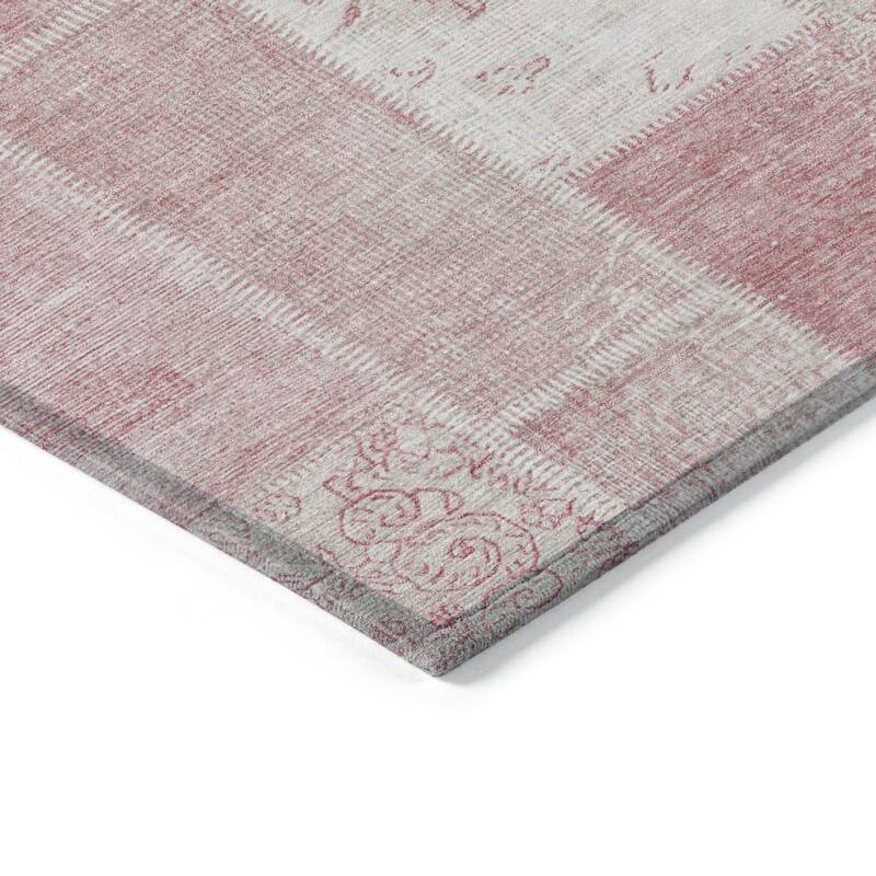 HomeRoots Patchwork Traditional Rectangle Outdoor Rug