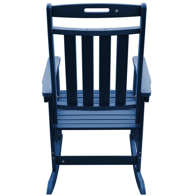 HDPE All-Weather Outdoor Rocking Chair, Porch Deck Rocker