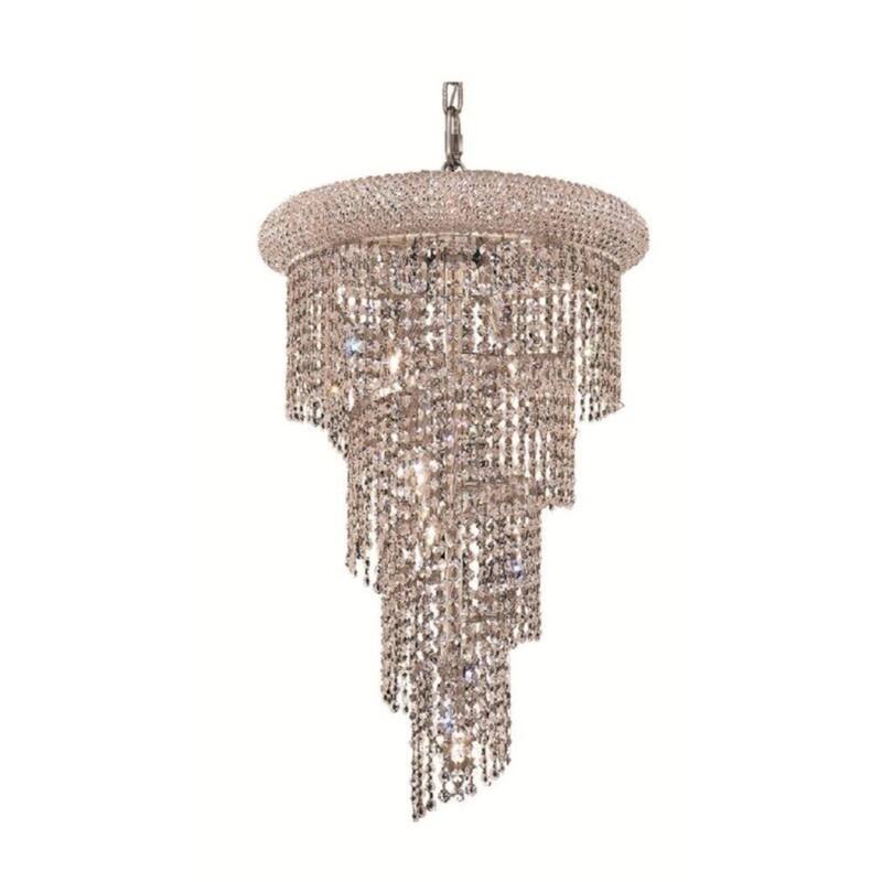 Fleur Illumination 8 light Chrome Pendant
