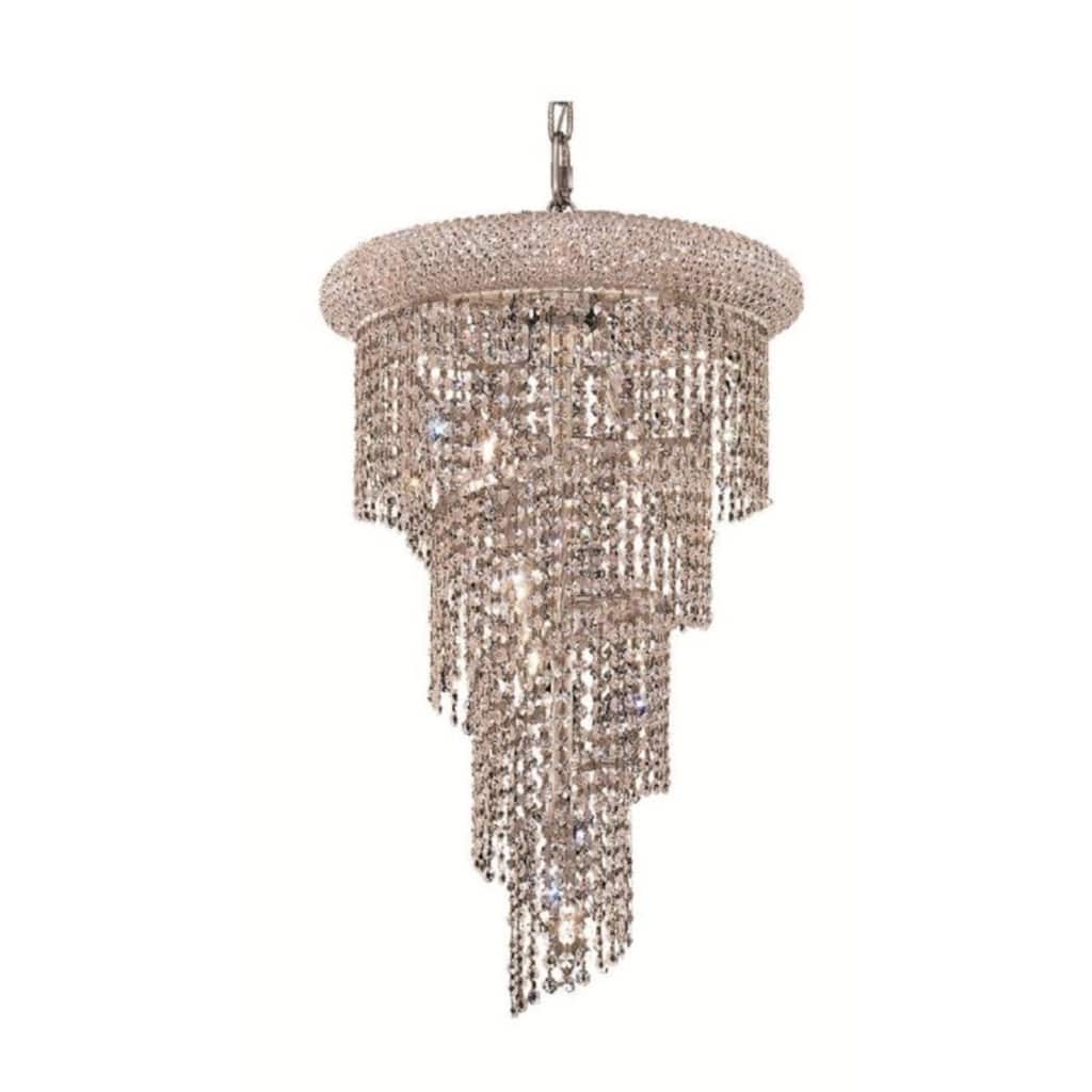 Fleur Illumination 8 light Chrome Pendant