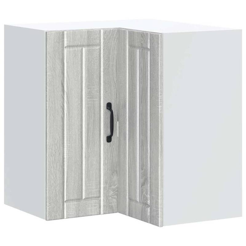 vidaXL Kitchen Wall Corner Cabinet Grey sonoma Engineered wood Medium - 22.4 x 22.4 x 23.6