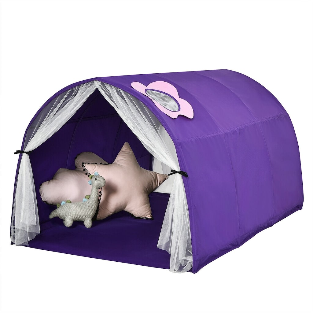 Kids Galaxy Starry Sky Dream Portable Play Tent with Double Net Curtain - 57" (L) x 40" (W) x 32.5" (H)