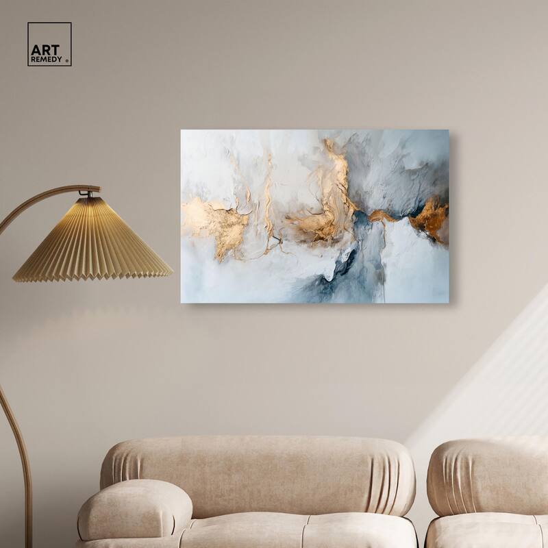 Canvas of Golden Shades Canvas by Art Remedy, Gallery Wrapped