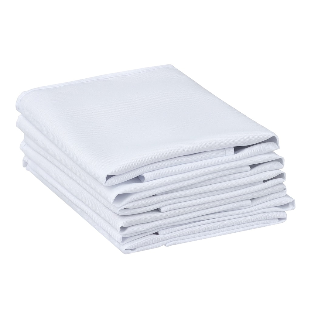 6 Pack Polyester Napkins, Good Choice of Napkins for Wedding Restaurant Cocktail Party - 18x18 Inch