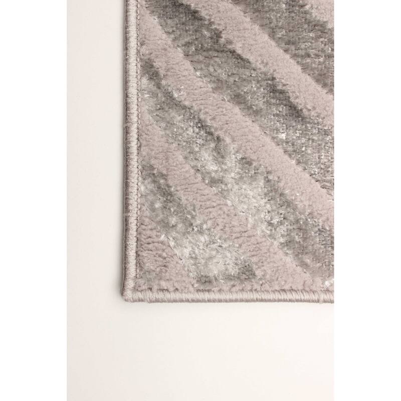 ECARPETGALLERY Machine Woven Roman Ivory Area Rug