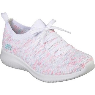 skechers black ultra flex happy days trainers