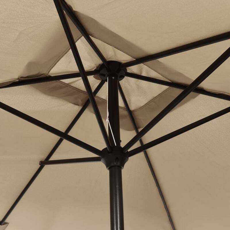 vidaXL Outdoor Umbrella Parasol Patio Sunshade Tilting System Sun Shelter