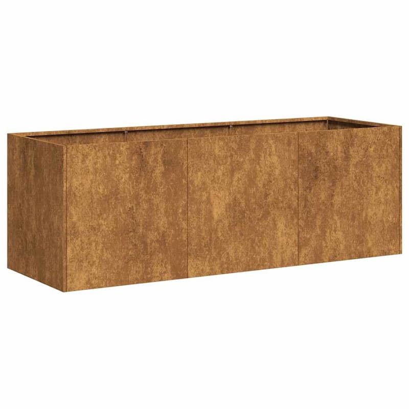 vidaXL Planter Raised Garden Bed Plant Flower Stand Rusty Weathering Steel