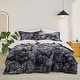 preview thumbnail 29 of 53, Dual-Side Fluffy Soft Comforter Set, Winter Plush Fuzzy Bedding Set Sherpa Black - King