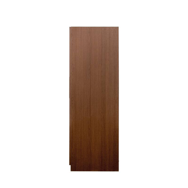 Kitchen Pantry Cabinet, 62.99" Walnut Freestanding Buffet Sideboard with Doors & Shelves, Wood Storage Cabinet for Dining Room