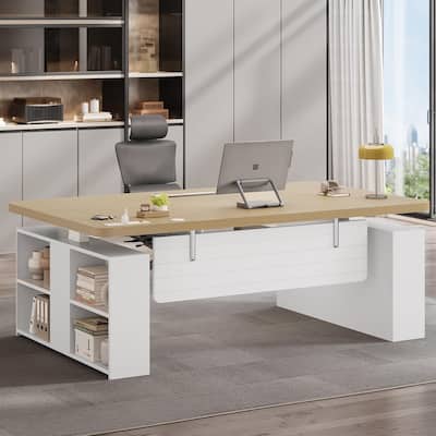 63" Executive Standing Desk Storage Executive Height Adjustable Desk