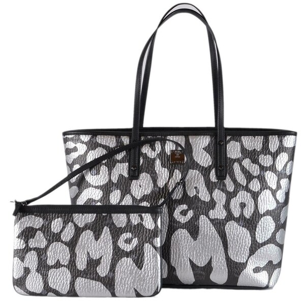 mcm grey tote