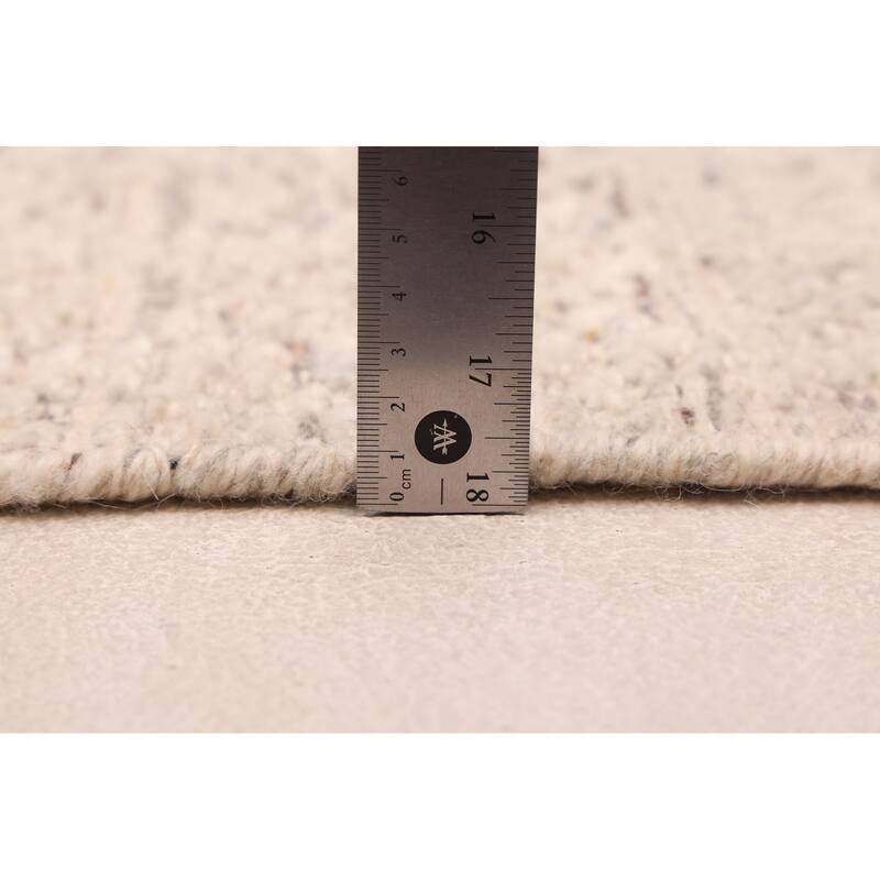 ECARPETGALLERY Hand-knotted Looma Cream Wool Rug - 8'2 x 10'1