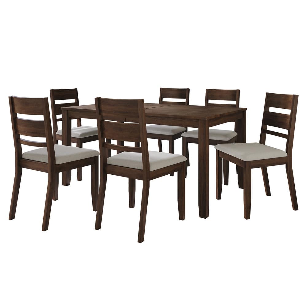 CraftPorch Elegant 7-piece Wooden Dining Set