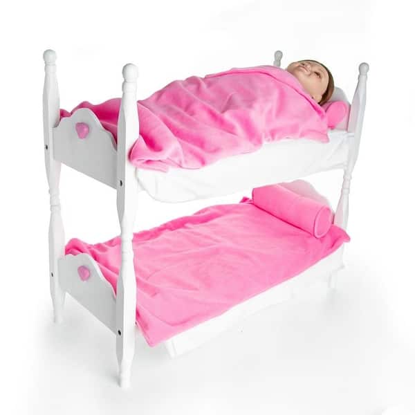 Shop White Single Stacking 18 Inch Doll Bed Bedroom Furniture