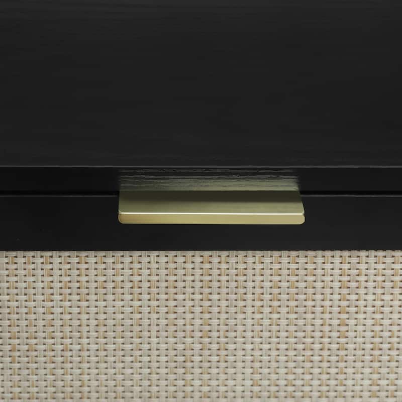 Rattan 3 Drawer Cabinet for bedroom living room