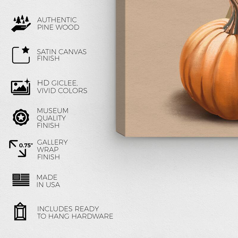 Wynwood Studio Prints Holiday and Seasonal Witch's Best Friend Orange and Orange Modern & Contemporary Wall Art Canvas Print