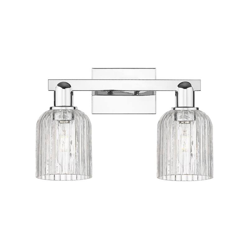 Innovations Lighting 716-2W-11-16 Bridal Veil Vanity Bridal Veil 2 - Polished Chrome / Clear