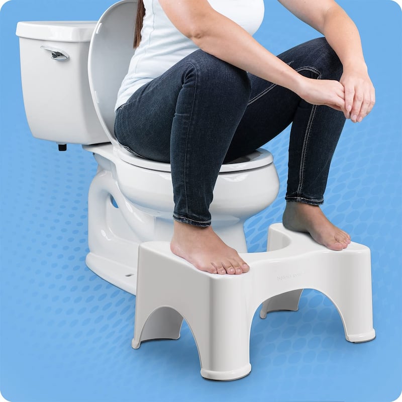 Squatty Potty The Original Bathroom Toilet Stool, 9 Inch Height, White, (Pack of 1) - White