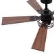 preview thumbnail 33 of 77, 42"/52" Modern Farmhouse Ceiling Fan, Remote Control, Quiet Reversible DC Motor, Timer, Black and Walnut Finish