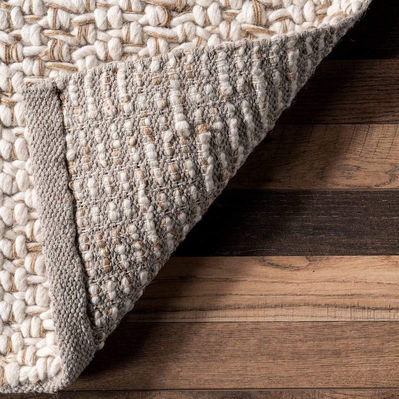 Nuloom Enida Casual Farmhouse Wool Blend Area Rug