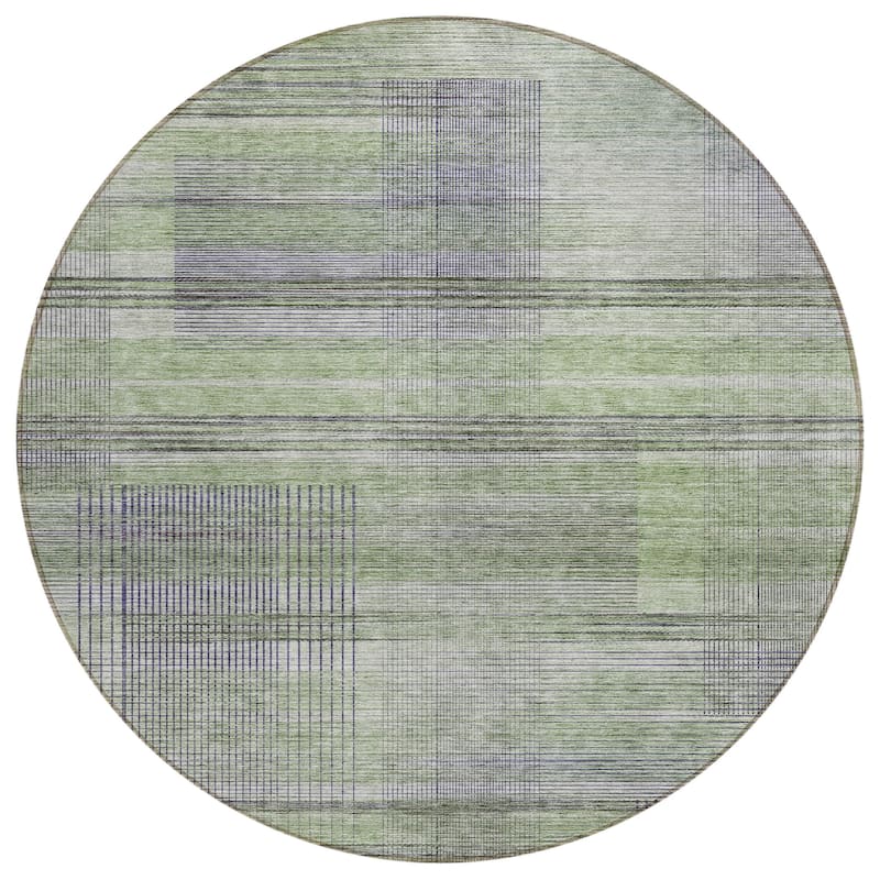 Machine Washable Indoor/ Outdoor Chantille Contemporary Imprints Rug