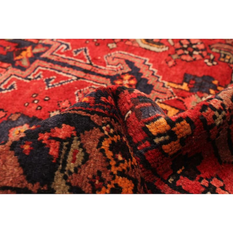 ECARPETGALLERY Hand-knotted Andelz Red Wool Rug - 3'5 x 9'7