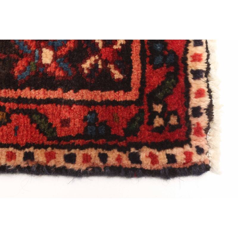 ECARPETGALLERY Hand-knotted Andelz Red Wool Rug - 2'11 x 9'5