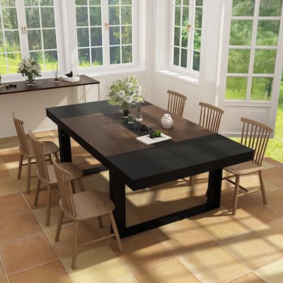86.6" Larage Computer Desk Home Office Writing Desk Conference Table