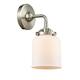 Option Brushed Satin Nickel / Matte White Cased