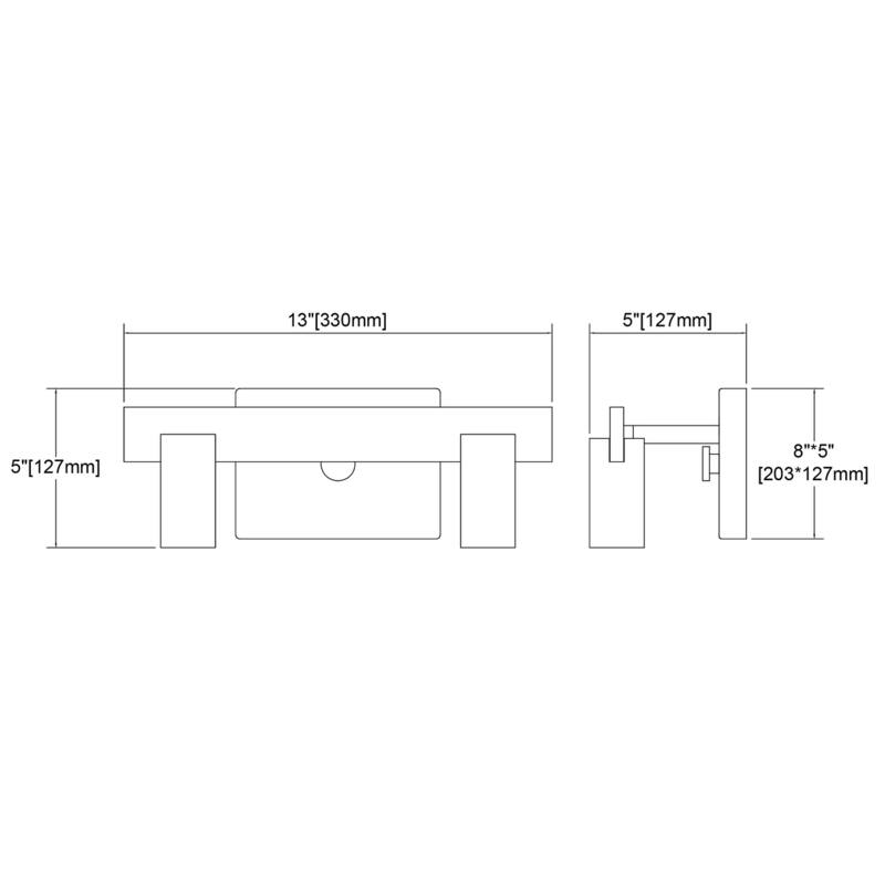 Elk Home Axis Satin Nickel Metal 2 Light Vanity Light