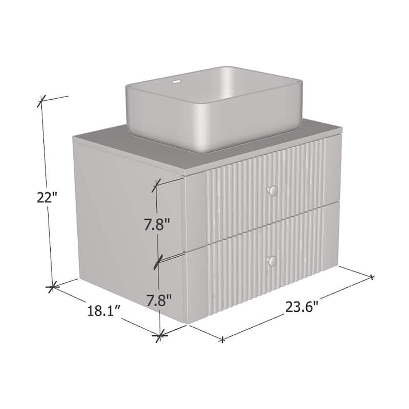 Borneo 01 Bathroom Vanity (24" Width)