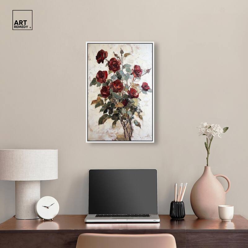 Velvet Vermilion II Canvas by Art Remedy
