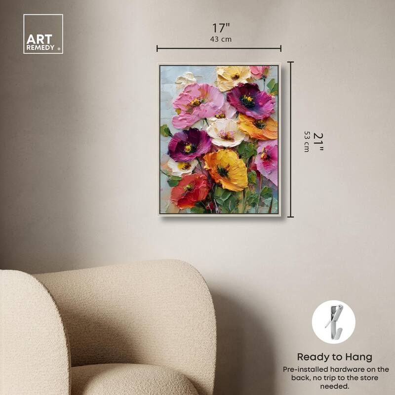 Floral Texture II Canvas by Art Remedy