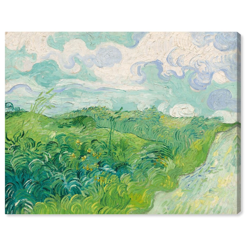 Green Wheat Fields Canvas by Art Remedy, Gallery Wrapped - 30" x 24"