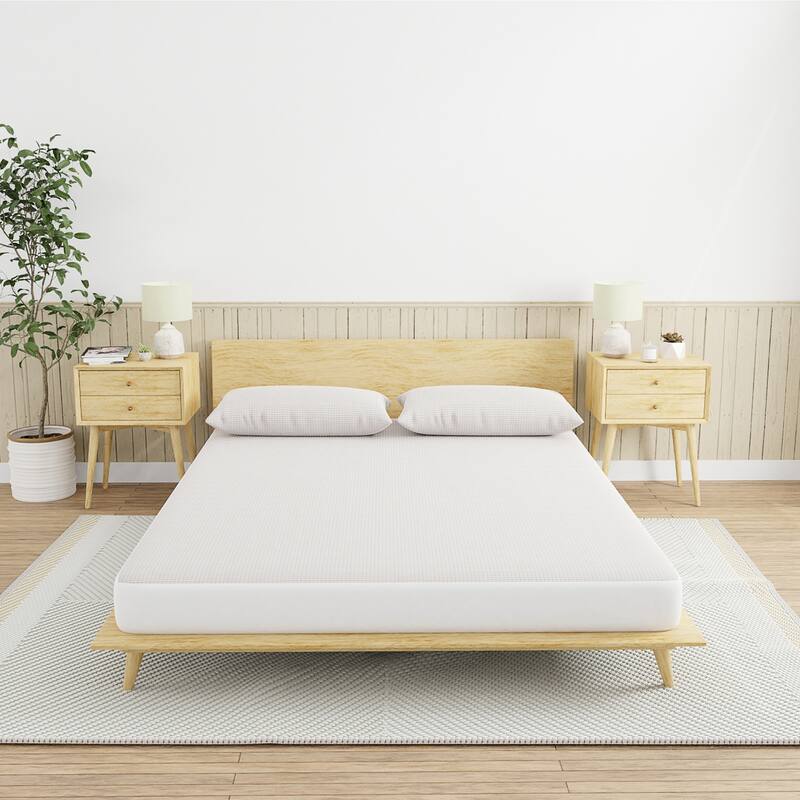 All-in-One Copper Infused Fitted Mattress Protectors and Pillow Protectors - EACH SOLD SEPRATELY - White/Copper - Twin