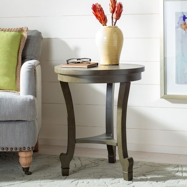 Safavieh Monty Saddle Brown End Table - 20" x 20" x 24"