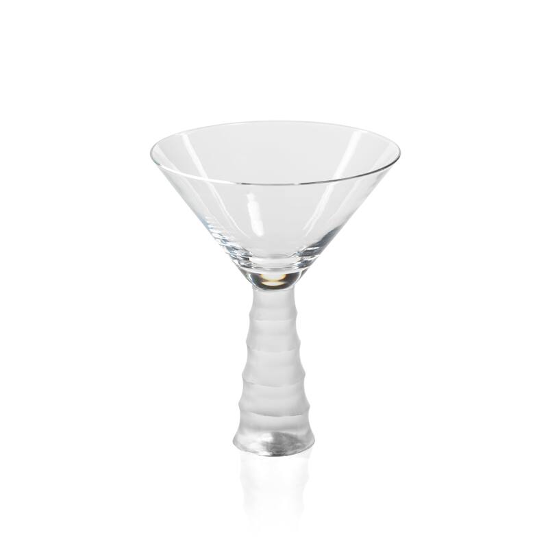 Terrell Bamboo Stem Martini Glasses, Set of 4