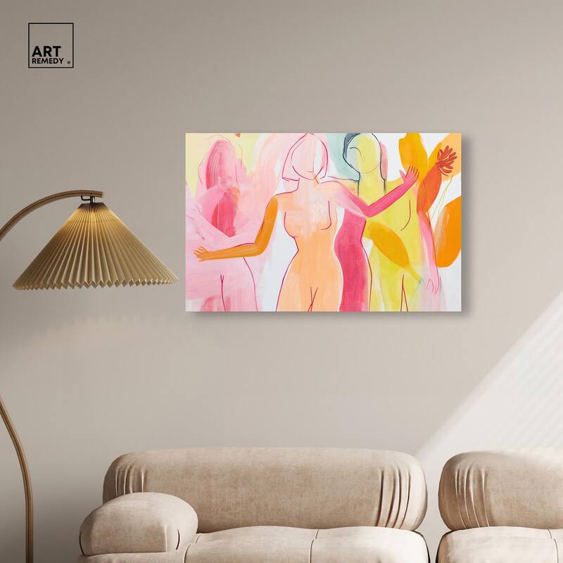 Three Graces Canvas by Art Remedy, Gallery Wrapped
